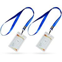 Gimars [2 SETS] ID Badge Holder-tarjeta identificativa colgante y funda tarjeta identificación horizontal para…